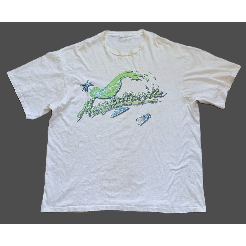 '84 Thrashed Jimmy Buffet Margaritaville f cheney Parrothead T-Shirt 2XLT Sgl-St